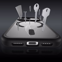 Benks Magnetic Mist dėklas metaliniu rėmeliu (A069) iPhone 17 Pro mėlynas (Camera Control mygtukas)