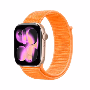 Crong Nylon sportinis Apple Watch dirželis, 38/40/41/42 mm, „Tropical Orange“