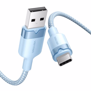 USB 2.0 A į USB-C 3A kabelis Vention CTNLF 1M (mėlynas)