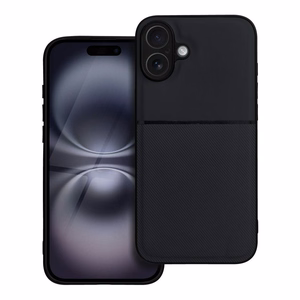 NOBLE Dėklas telefonui IPHONE 16 Plus juodas
