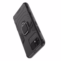 Ring Armor tvirtas hibridinis dėklas su magnetiniu laikikliu Realme Narzo 50A Juodas