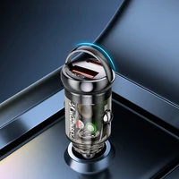 Wozinsky 65W automobilinis įkroviklis USB-C PD 65W / USB-A 45W QC 3.0 - juodas