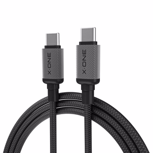 X-ONE TitanFlex duomenų laidas – C–C tipo – 5A, iki 240W, 1,2 m, juodas