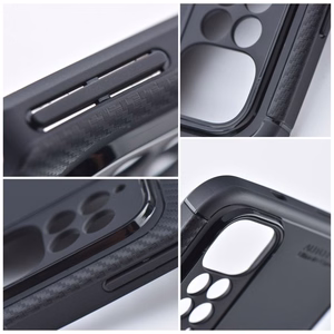 Dėklas CARBON PREMIUM telefonui XIAOMI Redmi 15 4G / 15 5G (171.1mm) juodas