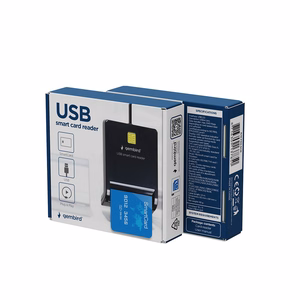 Gembird FD2-SCR – USB lustinių kortelių skaitytuvas, juodas