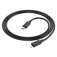 Kabelis USB C į Lightning Hoco PD 2,4A 20W 1 m X83 juodas
