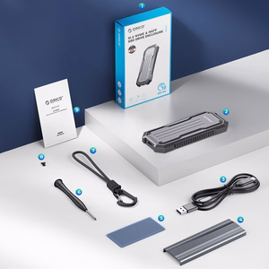 Orico OXS2C3-G2 M.2 NVMe/SATA SSD USB-C 3.2 taktinis sustiprintas diskų dėklas - pilkas