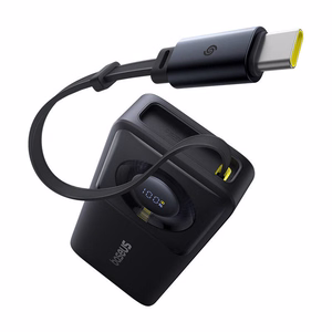 Išorinė baterija Baseus OS Free2Pull 10000mAh 30W + laidas (juoda)