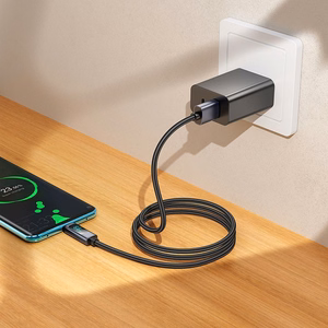 Kabelis USB A į USB C Hoco 5A su ekranu 1 m X112 juodas