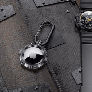Tech-Protect TPUCarbon dėklas Apple AirTag - juodas
