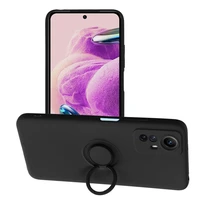 SILIKONINIS ŽIEDAS dėklas telefonui XIAOMI Redmi Note 12S juodas