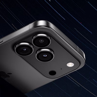 Benks Grūdintas stiklas DR Sapphire Objektyvo apsauginis stiklas kamerai Iphone 17 (lęšio 2 vnt.) juodas