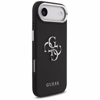 Guess Grained Big 4G Classic Logo dėklas telefonui iPhone 17 Air - juodas