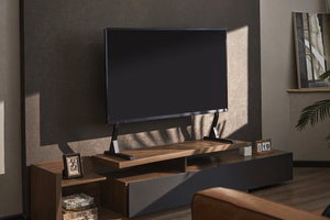 Gembird TVS-D90F-01 stalviršio televizoriaus stovas, 45–90 colių, juodas