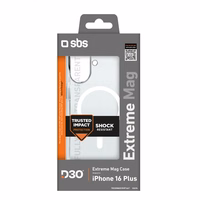 SBS Extreme Mag D3O Magnetinis Dėklas iPhone 16 Plus - Skaidrus