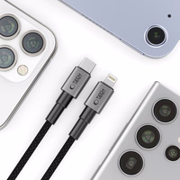 Tech-Protect Ultraboost DNA USB-C / Lightning PD27W/3A laidas 200 cm - pilkas