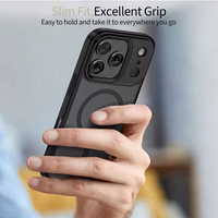 Tech-Protect MagMat XT 4-rinkinys Magnetinis dėklas telefonui iPhone 17 Pro Max - Matinis juodas