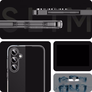 JM ANTI-BACTERIA TPU dėklas, skirtas Galaxy A55 5G, skaidrus