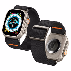 Spigen Fit Lite Ultra dirželis Apple Watch 4/5/6/7/8/9/SE/Ultra (42/44/45/49 mm) - juodas