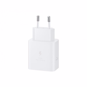 Įkroviklis Samsung EP-T4511XWEGEU 45W USB-C su USB-C į USB-C kabeliu 1.8 m, baltas