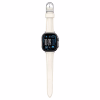 AmazingThing Klasikinis odinis dirželis laikrodžiui Apple Watch 45 / 46 / 49 mm - pilkas