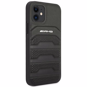 AMG odinis dėklas su įspaustomis linijomis iPhone 12 mini - juodas