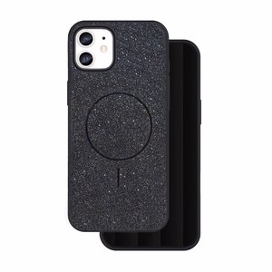 Blizgus plonas magnetinis dėklas skirtas iPhone 11 - juodas