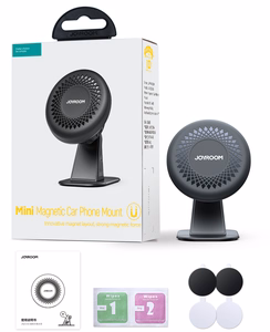 Joyroom JR-ZS356 magnetinis telefono laikiklis prietaisų skydeliui - tamsiai pilkas