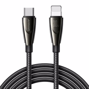 Joyroom Pioneer serijos SA31-CL3 USB-C / Lightning 30W 1.2m kabelis - juodas