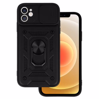 Slide Camera Armor dėklas telefonui Iphone 12 juodas