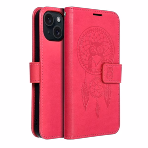 MEZZO Dėklas telefonui IPHONE 15 dreamcatcher magenta spalvos