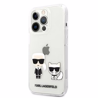 Karl Lagerfeld Karl & Choupette dėklas telefonui iPhone 13 Pro Max 6.7" - permatomas
