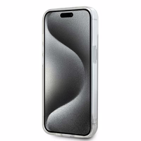 DKNY IML Mono ir juostelės Magnetinis dėklas iPhone 15 / 14 / 13 - smėlinė