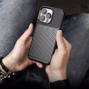 Thunder dėklas lankstus tvirtas patvarus dangtelis TPU dėklas iPhone 13 Pro mėlynas