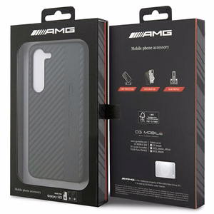 AMG AMHCS23SBLSCA S23 S911 juodas/juodas kietas dėklas Carbon Stripe&Embossed