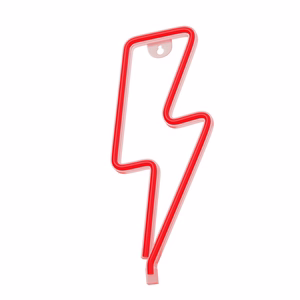 Neon LED Light BOLT raudonas Bat + USB FLNE06 Forever Light