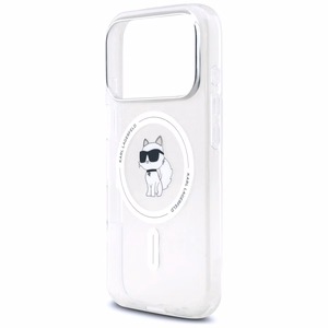 Karl Lagerfeld IML Choupette MagSafe dėklas telefonui iPhone 17 Pro Max - permatomas