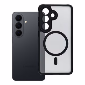 FULL MATTE MAG COVER dėklas telefonui suderinamas su MagSafe Samsung S26 Pro juoda