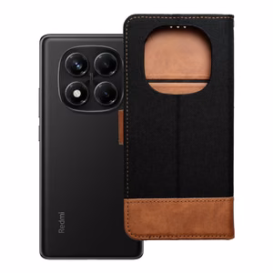 JEANS Book dėklas telefonui Xiaomi Redmi Note 14 PRO 4G juodas