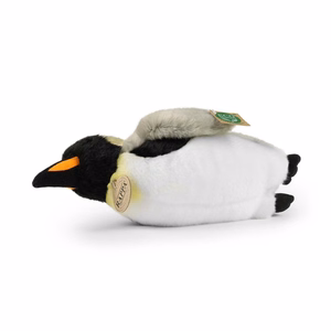 Rappa ekologiškas tikroviškas gulinčio pingvino pliušinis žaislas, 28 cm