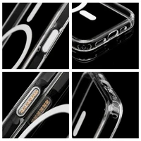 Skaidrus Elite MAG COVER dėklas su antiyellowing funkcija, kameros valdymo mygtukas ir MagSafe IPHONE 17 PRO MAX – skaidrus