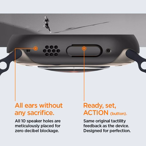 Spigen Thin Fit dėklas Apple Watch Ultra (49mm) - juodas