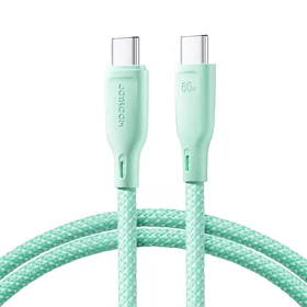 Joyroom Multi-Color Series S-A34 USB-C / USB-C PD 60W kabelis 1m - žalias