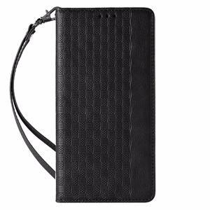 Magnetinis dirželio dėklas iPhone 13 Pro piniginė + mini pakabukas juodas