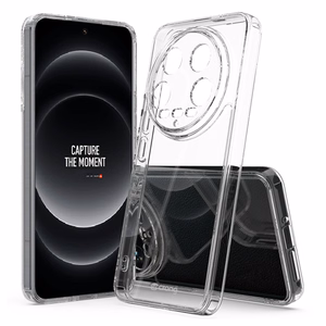Crong Crystal Shield Cover dėklas, skirtas Xiaomi 14 Ultra, skaidrus