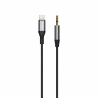 Audio adapteris Dudao (L11 Pro)  iš "lightning" į 3,5mm pilkas