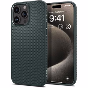 Spigen Liquid Air dėklas telefonui iPhone 16 Pro Max - žalias