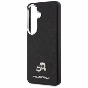 Karl Lagerfeld dėklas Saffiano KC Metal Logo MagSafe Samsung Galaxy S26 juodas