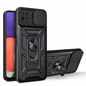 Defender Slide dėklas telefonui Samsung Galaxy A22 5G juodas