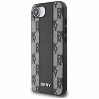 DKNY odinis languotas mono raštas Magnetinis iPhone 16e dėklas - juodas